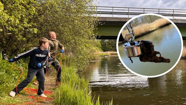 P� andra kastet: Stefan fick upp en pistol