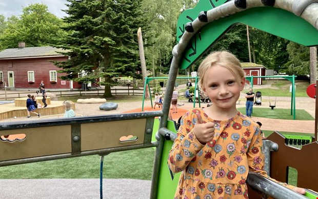 Nya lekplatsen i hembygdsparken f�r h�gsta betyg