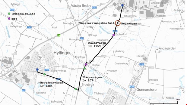 Ny gång- och cykelväg ska knyta ihop Bjuv, Hyllinge och Åstorp Ny gång- och cykelväg ska knyta ihop Bjuv, Hyllinge och Åstorp