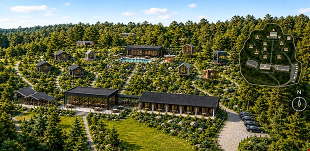 Storsatsning p� Hallands�sen � vill skapa retreat med spa och stugor